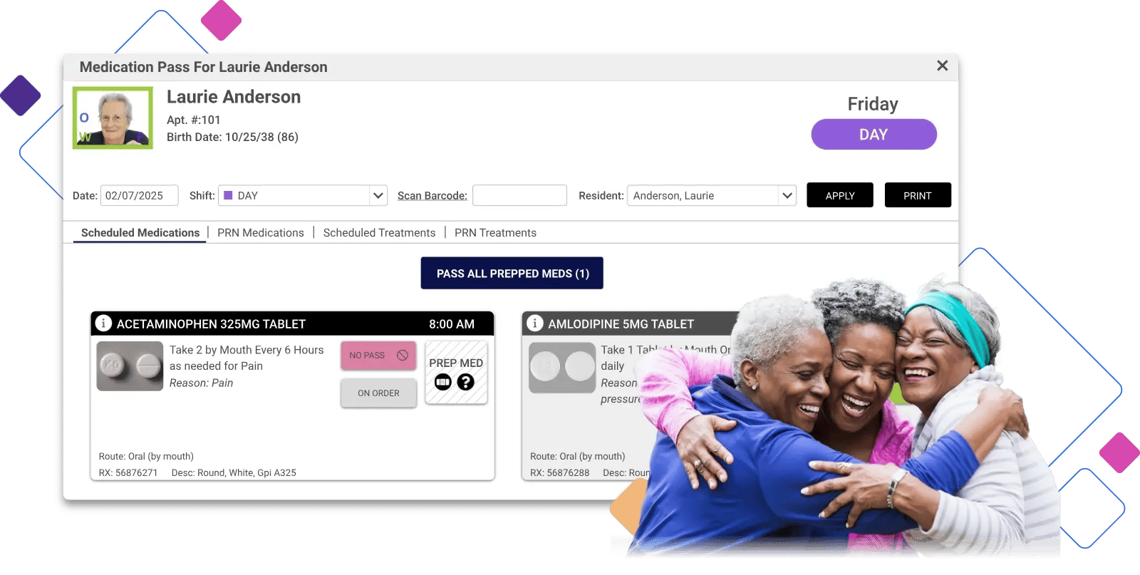 ECP assisted living software emar