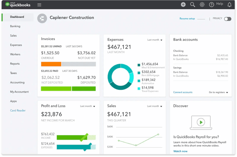 quickbooks example