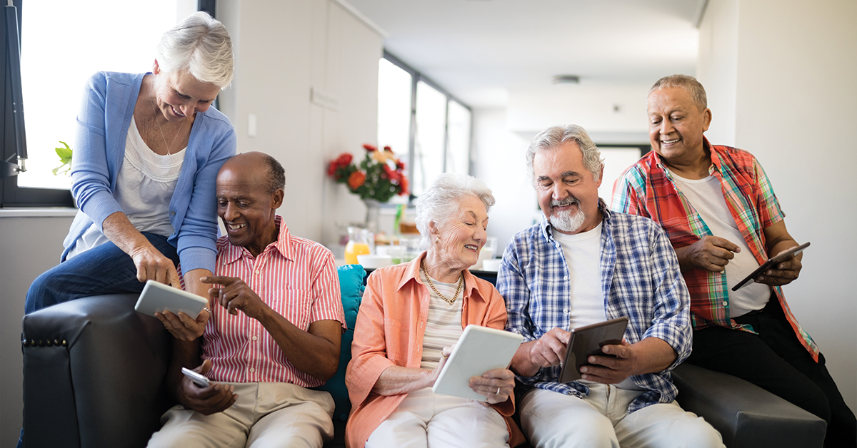 Assisted living community members